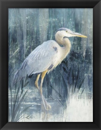 Framed Glacier Heron III Print