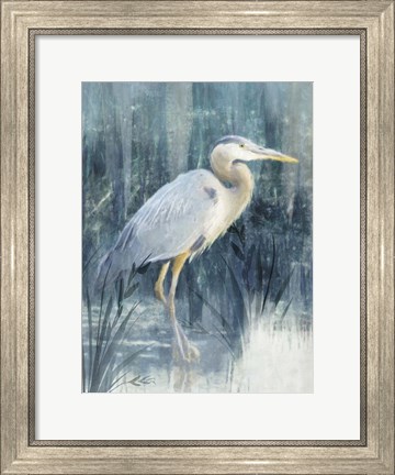 Framed Glacier Heron III Print
