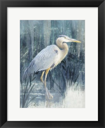 Framed Glacier Heron III Print