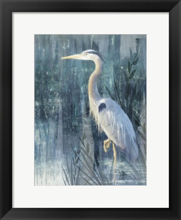 Framed Glacier Heron IV Print