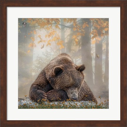 Framed Autumn Slumber Print