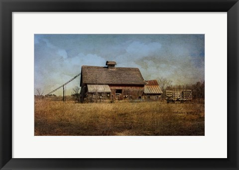 Framed Old Hay Barn Print