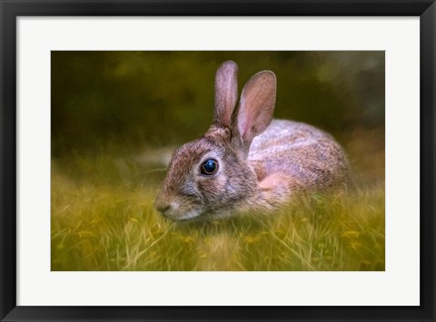 Framed Grassy Bed Print