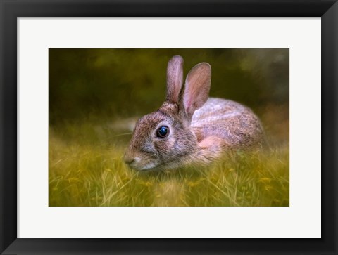 Framed Grassy Bed Print