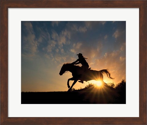 Framed Lone Rider Print