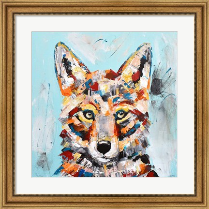 Framed Coyote Print