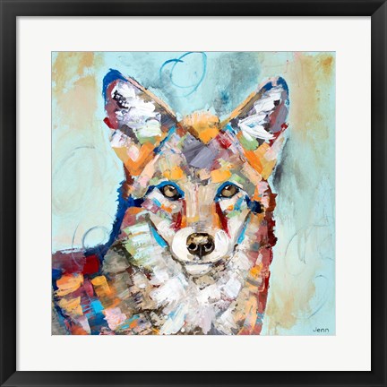 Framed Coyote Print