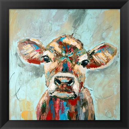 Framed Jersey Cow Print