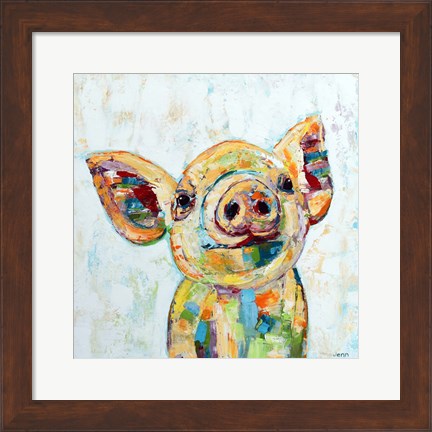 Framed Pig Print