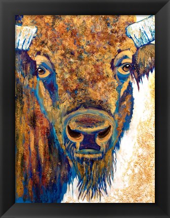 Framed Mama Bison Print