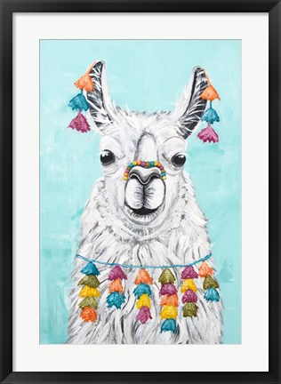 Framed Wolly Llama Print