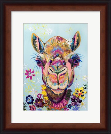 Framed Boho Llama Print