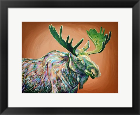 Framed Moose No. 2 Print