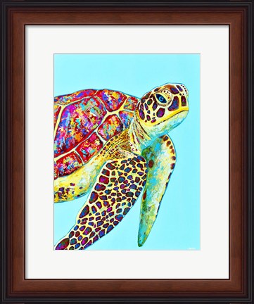 Framed Sea Turtle Print