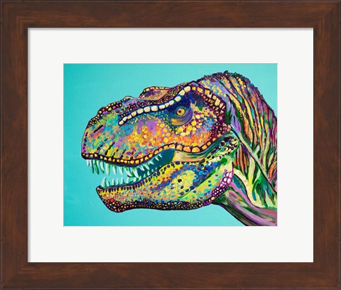 Framed T-Rex Print