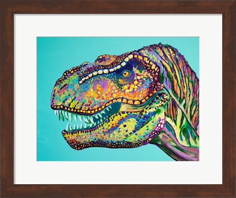 Framed T-Rex Print