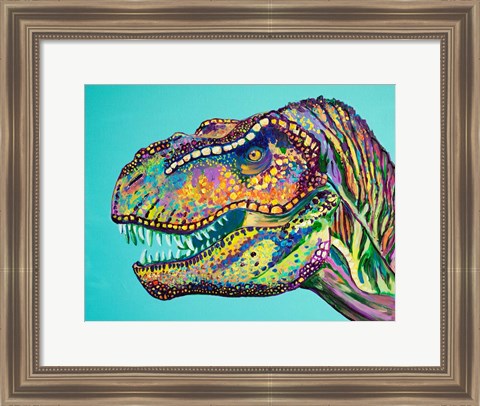 Framed T-Rex Print