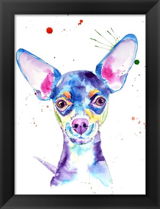 Framed Dobby Chihuahua Print