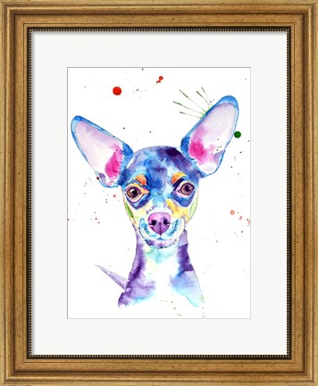 Framed Dobby Chihuahua Print