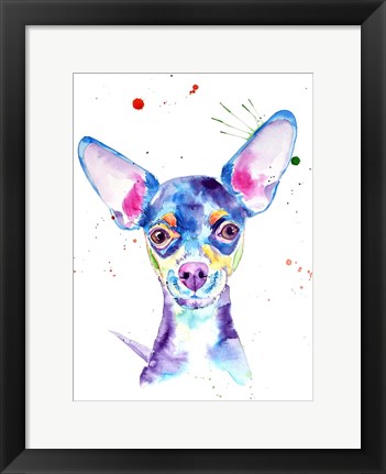 Framed Dobby Chihuahua Print