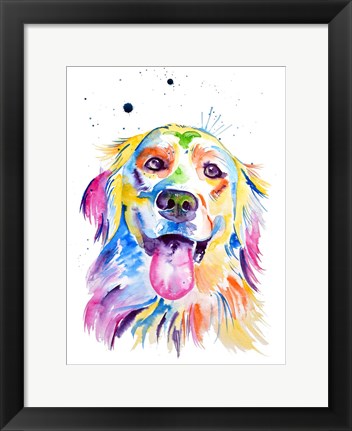 Framed Golden Retriever Print