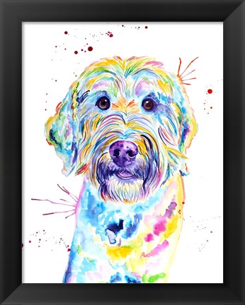 Framed Sunny Goldendoodle Print