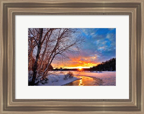 Framed Winter Twilight Print