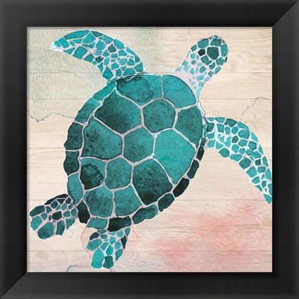 Framed Sea Turtle Print