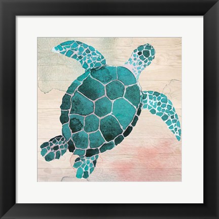 Framed Sea Turtle Print