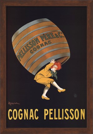 Framed Cognac Pellison Print