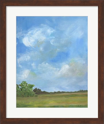 Framed Pasture I Print