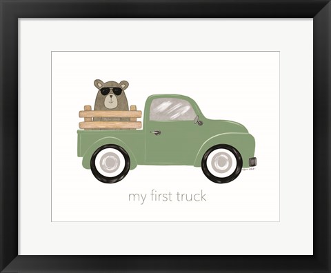 Framed My First Truck Print