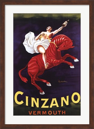 Framed Cinzano Vermouth Print