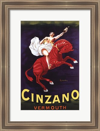 Framed Cinzano Vermouth Print