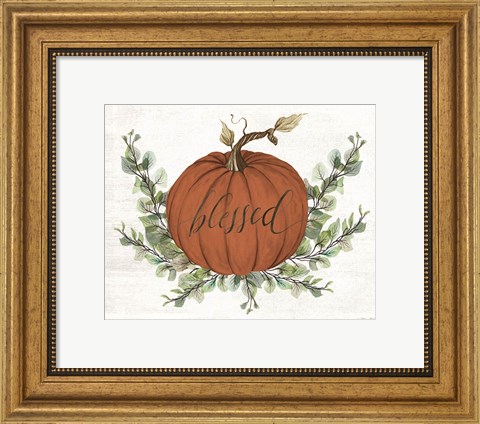 Framed Blessed Pumpkins Print