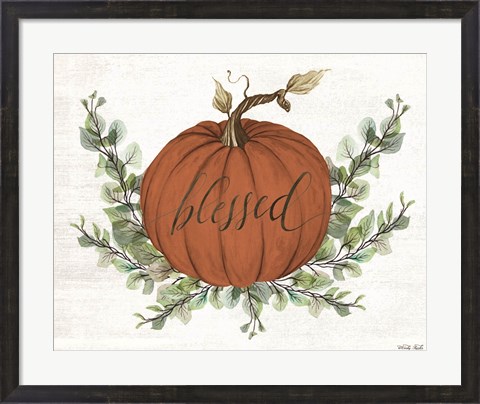 Framed Blessed Pumpkins Print