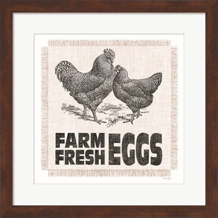 Framed Farm Fresh Eggs Print