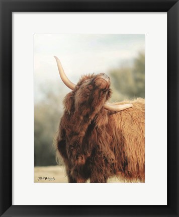 Framed Itchy Cow II Print