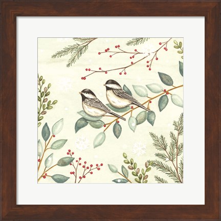 Framed Woodland Animals Birds Print