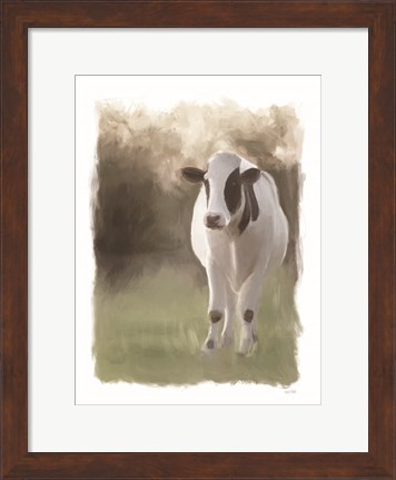 Framed Jersey Pasture Print