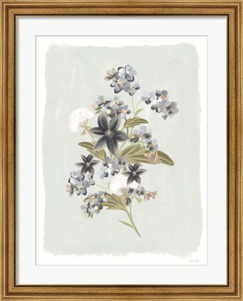 Framed Forget Me Nots Print