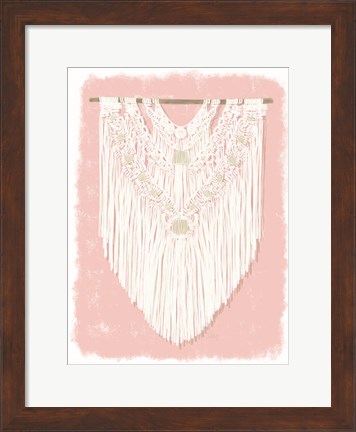 Framed Boho Wall Hanging II Print