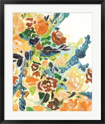 Framed Marigold Bunch Print