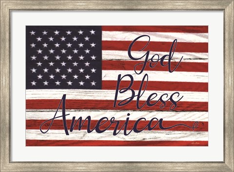 Framed God Bless America Print