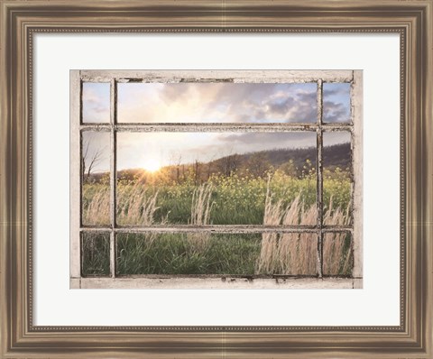 Framed Country Sunset Print