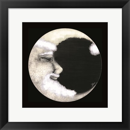 Framed Santa Moon Print