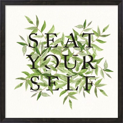 Framed Seat Yourself Print