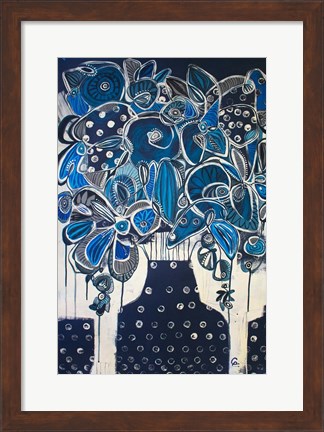 Framed Indigo Print