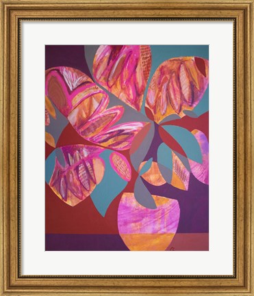 Framed Pink Flowers Print