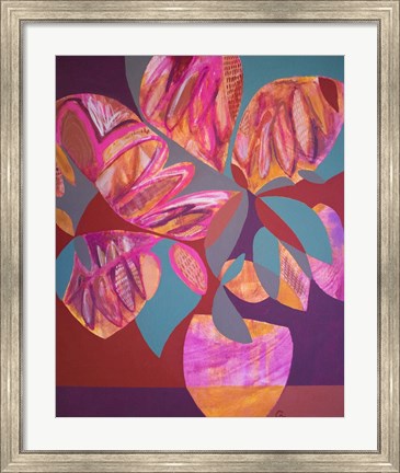 Framed Pink Flowers Print